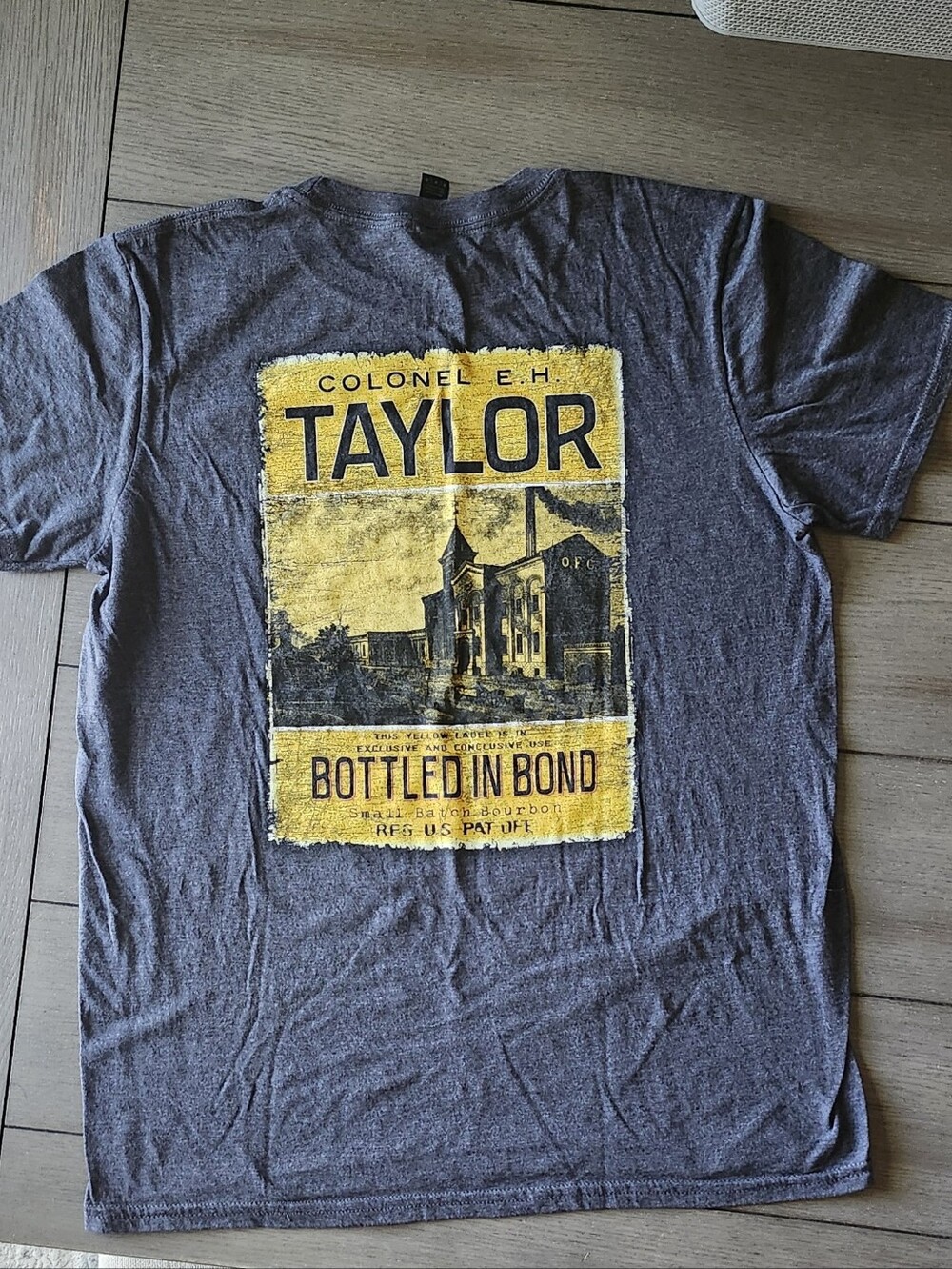 E. H. Taylor Graphic Short-Sleeve T-Shirt - Charcoal with Yellow Print